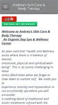 Mobile Screenshot of andreas-skincare-bodytherapy.com
